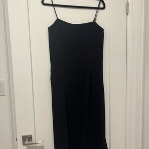 Elegant Black Spaghetti Strap Dress